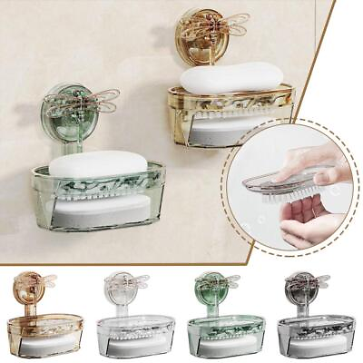 #ad Soap Dish For Home WC Toilet Waterproof Soap Holder Restoom Wall Storage Box^ $7.93