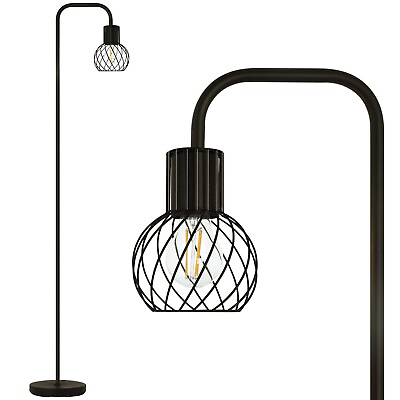 #ad Floor Lamp Industrial Floor Lamp for Living Room Modern Standing Lamp with ... $60.03