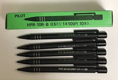 #ad 89 3. Pilot Mechanical Pencil Rubber Hpr 10R B Total Of 5 Pieces Black 0.5Mm Out $86.69
