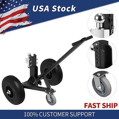 #ad 1200LBS Adjustable Height Trailer Dolly W 2quot; and 1 7 8quot; Ball 2x Pneumatic tires $62.99