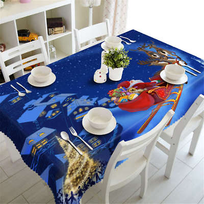 #ad Still Of Night 3D Tablecloth Table cover Cloth Rectangle Wedding Party Banquet AU $239.00