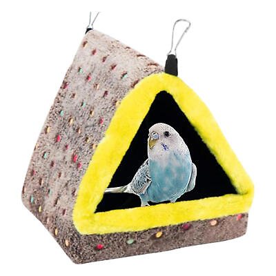 #ad Plush Bird Cave Cage Warm Hanging Sleeping Bed Hut Tent Parrot Hammock Pet Nest $20.89