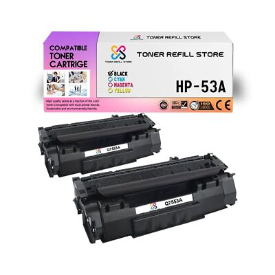 #ad 2Pk TRS 53A Q7553A Black Compatible for HP LaserJet M2727MFP Toner Cartridge $44.99