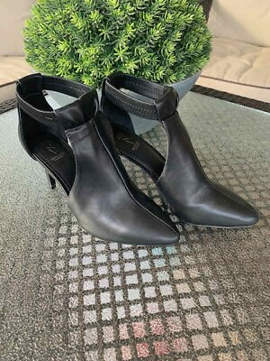 #ad Women#x27;s Simply Vera Wang Finch High Heel Ankle Boots 6.5M Black Worn Once $16.95