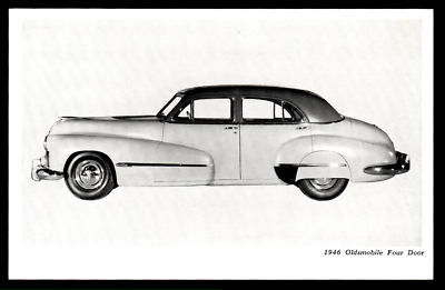 #ad 1946 OLDSMOBILE 4 Dr Sedan: NOS Vintage DEALERS SUPPLY Style UNUSED Postcard VG $5.99