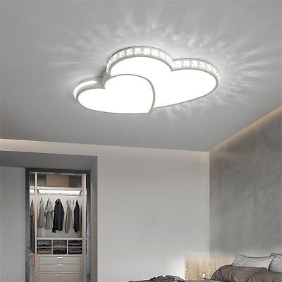 #ad Modern LED Ceiling Light Romantic Heart Shape Chandelier Girls Room Fixture Lamp $49.00