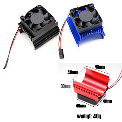#ad Motor Aluminum Heat Sink with 40*40mm Fan Cooling For 4274 1515 Motor 1:8 RC Car $10.38
