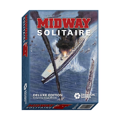 #ad Decision Games Wargame Midway Solitaire Deluxe Ed Box VG $50.00