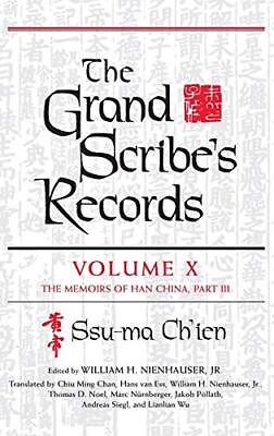 #ad THE GRAND SCRIBE#x27;S RECORDS VOLUME X: VOLUME X: THE By Ssu ma Ch#x27;ien Hardcover $88.95