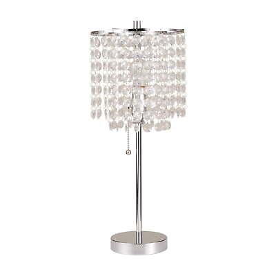 #ad 19in Chrome Table Lamp $28.40