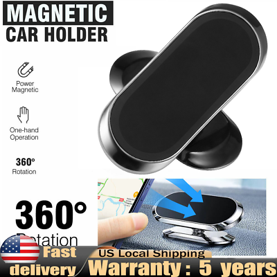 #ad 360° Rotate Universal Magnetic Car Phone Stand Holder Dash Mount for Smart Desk $5.99