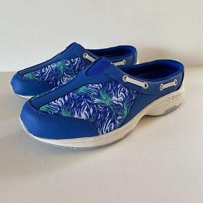 #ad Easy Spirit Travelknot Women Size 6 Blue Slip On Mules Comfort Sneakers New $36.00
