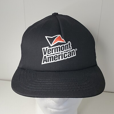 #ad VTG Vermont American Logo Power Tools Hat Tool Full Foam Snapback Hat USA Cap $19.99