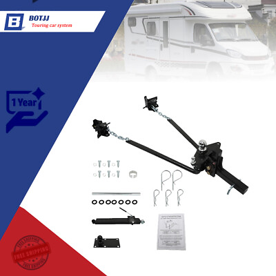 #ad 1200lb Weight Distribution Hitch Kit with Sway Control Husky 30849 Round Bar $281.56