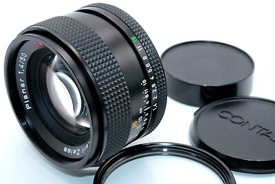 #ad Near Mint Contax Carl Zeiss Planar 50mm f 1.4 Standard Portrait Lens MMJ Japan $384.00