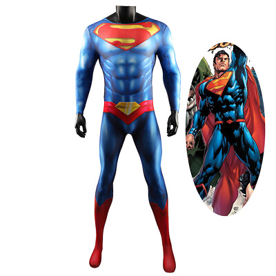 #ad Rebirth Superman Rebirth Costume Cosplay Bodysuit For Kids Adult $77.89