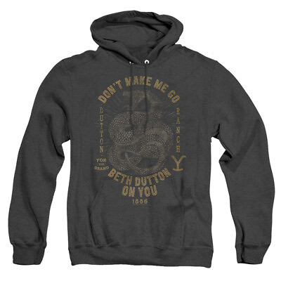 #ad YELLOWSTONE BETH DUTTON Licensed Hooded Sweatshirt Heather Hoodie SM 3XL $47.95