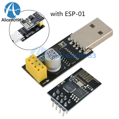 #ad USB to ESP8266 CH340G ESP 01 01S Serial Wifi Adapter Module Development Board $1.07