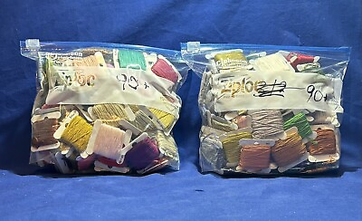 #ad DMC Lot Floss Of 170 Wound On Bobbins. Excellent Color Selection. $25.00