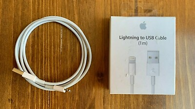 #ad GENUINE Apple 1m 3ft Lightning to USB Charging Cable for iPhone iPad MXLY2AM A $10.25