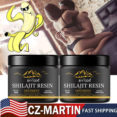 #ad Himalayan Pure 100% Shilajit Soft Resin Extremely Potent Fulvic Acid 2 PACK $21.74