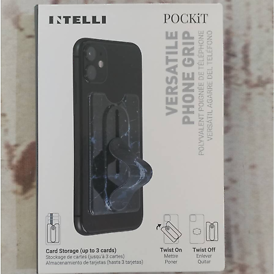 #ad Ntelli Pockit Versatile Phone Grip Blue 654i $10.29