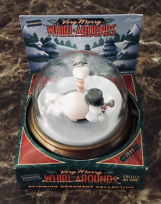 #ad Blockbuster Very Merry Whirl Arounds Frosty The Snowman Spinning Ornament 1999 $19.99