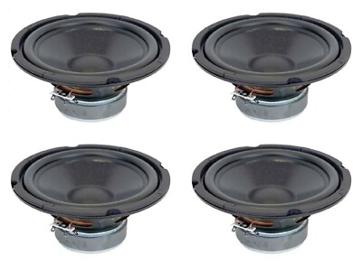 #ad NEW 4Pack 8quot; Woofer Replacement Speakers Home Audio 4ohm eight inch bass 8inch $115.00