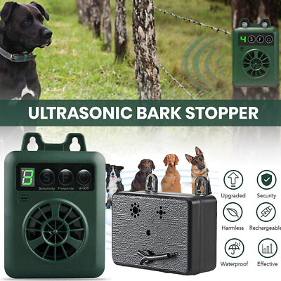 #ad Outdoor Ultrasonic Anti Barking Device Dog Bark Control Sonic Silencer USA $13.49