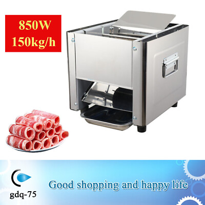 #ad Meat Slicer 850W 150kg h Automatic Meat Cutting Machine Cut StripsSlicedDiced $189.00