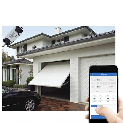 #ad Smart WiFi Garage Door Opener App Remote Control Real Time Updates 9*4*2.5cm $24.81