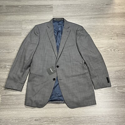 #ad Indochino Custom Blazer Men 40R Light Gray Wool Modern Slim Fit Suit Jacket $35.99