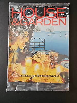 #ad House amp; Garden Magazine August 2004 Outdoor Style New $15.99