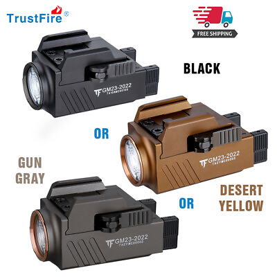 #ad Trustfire GM23 Compact Tactical Handgun USB Rechargeable Light LED Flashlight $41.90