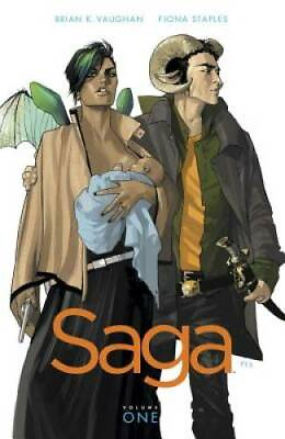 #ad Saga Vol. 1 Paperback By Vaughan Brian K GOOD $3.78