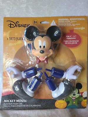 #ad Disney Mickey Mouse Pumpkin Push Ins for Halloween No Carving Sealed $15.39