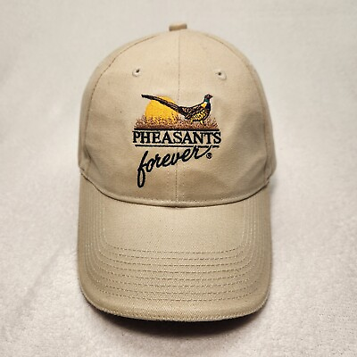 #ad Pheasants Forever Tan Men#x27;s Baseball Cap Hat Adjustable Strapback $12.99