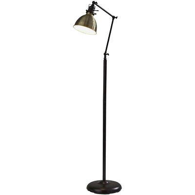 #ad SIMPLEE ADESSO Alden Floor Lamp Antique Bronze amp; Brass $139.12