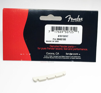 #ad Genuine Fender American Series 4 String Slotted Precision P Bass Neck Nut $9.79