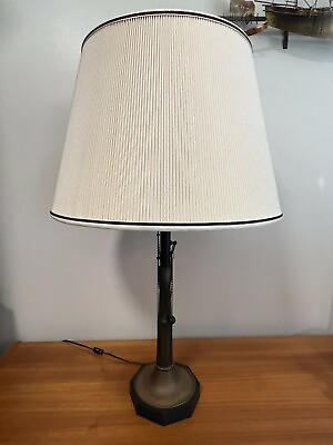 #ad Vintage Eagle Top Brass Table Lamp with Chain 35 1 4quot; Tall 7quot; Widest Bottom $149.99