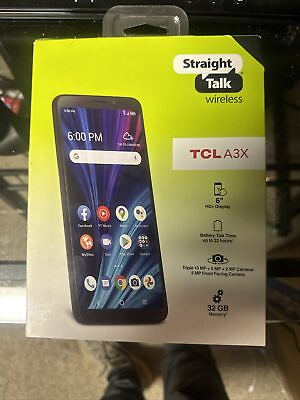 #ad TCL A3X 32GB Black Prepaid Smartphone Straight Talk $24.00
