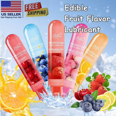 #ad Edible Fruit Flavor Lubricant Gel Lube Edible Oral Sex Sexual Massage Oil Adult $6.69