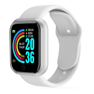 #ad Smart Bracelet White Your Health Steward heart rate blood pressure steps $29.99
