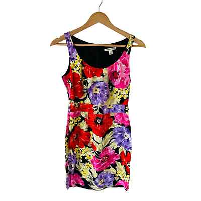 #ad Banana Republic size 2 wildflower floral printed sheath dress scoop neck $25.00