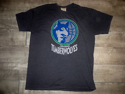 #ad Hardwood Minnesota Timberwolves Vintage Basketball Shirt Tee T shirt XL Classic $84.98