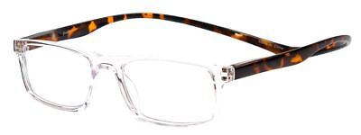 #ad Magz Gramercy MAGNETIC REAR CONNECT Blue Light Filter Glasses Tortoise Crystal $59.95