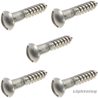 #ad #8 x 1quot; Round Head Wood Screws Slotted Drive Stainless Steel Quantity 2500 $383.07
