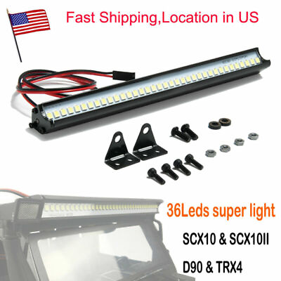 #ad #ad 36LED Super Bright Metal Roof Lamp Light Bar for SCX10 TRX4 D90 1 10 RC Car US $13.71