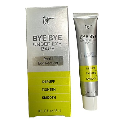 #ad IT Cosmetics Bye Bye Under Eye Bags Rapid Bag Reducer Treatment 0.5 FL Oz 15mL $15.99