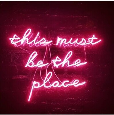 #ad 24quot; This Must Be The Place Acrylic Dimmable Neon Sign Lamp Light Handmade L $269.79
